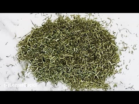 Kekik Nasıl Kurutulur Tarifi