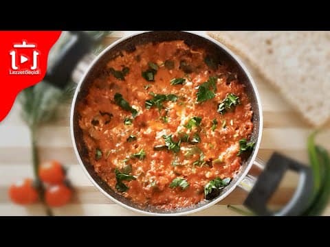 Yemek Nasıl Yapılır , Kolay ve Pratik  Kahvaltılık  Menemen Tarifi