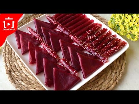 Erik Pestili Tarifi Nasıl Yapılır ? Nişastasız Unsuz Pestil Yapımı