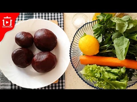 Ekşi Soslu Kırmızı Pancar Salatası Tarifi