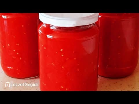 Kışlık Hazırlık Tarifi, Domates Konservesi Nasıl Yapılır, En Kolay Yöntemle Saklama, Lezzet Geçidi