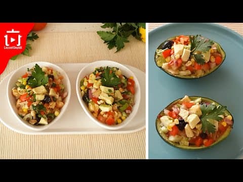 KOLAY VE LEZZETLİ SALATA , AVOKADO SALATASI NASIL YAPILIR