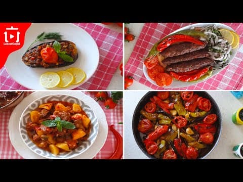 ✅RAMAZANA ÖZEL ANA YEMEK TARİFLERİ 😍 4 Kolay İftar Yemeği Tarifi 🥘 LEZZET GEÇİDİ