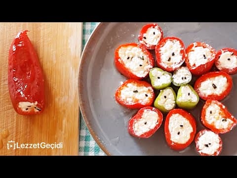 LOR PEYNİR DOLGULU Biber Turşusu Nasıl Yapılır