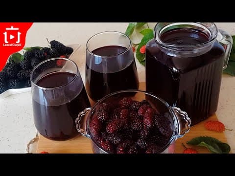 Karadut Şurubu Nasıl Yapılır ? Karadut Şerbeti , Doğal İçecek Tarifleri Meyve Suyu
