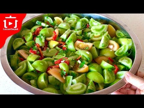 Bu benim favori tarifim ! Garantili turşu tarifi yeşil domates turşusu nasıl yapılır ?