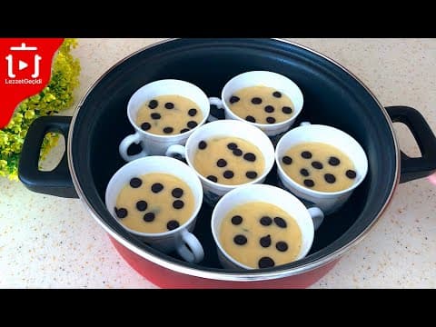 Fincanda Kek , Fırın Kullanmadan 10 dakikada Hazır 💯  Hızlı ve Lezzetli Tarif 😋 Tencere Keki