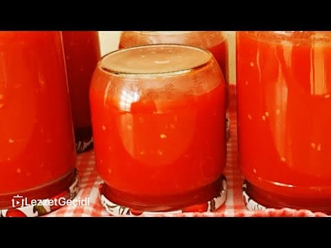 Ev Yapımı Kışlık Domates Sosu Konservesi Tarifi, Lezzet Geçidi