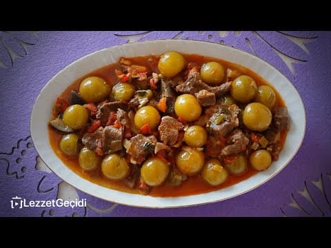 Alluciye Yemeği Tarifi Yeşil Erikli Ekşi Yöresel Lezzet