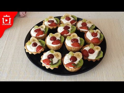 Meyveli Tartolet Tarifi, Kremalı Mini Tart Nasıl Yapılır ?