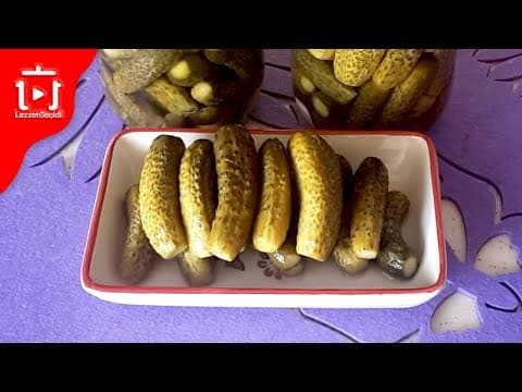 Kornişon Salatalık Turşusu Nasıl Yapılır