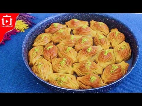 El Açması Baklava Tarifi Nasıl Yapılır ? Midye Baklavası , Bayram Tatlıları