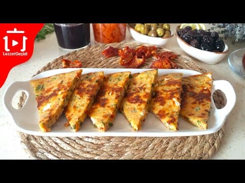 Kahvaltı Menüsü Tavada Börek Tarifi ile Pratik Kolay Çabuk Yemek Yapımı