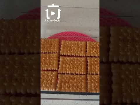 Kolay ve Pratik Sütlü Tatlı Tarifi - Bisküvili Muhallebili Pasta - Kısa Videolu Yemek Tarifleri Vlog