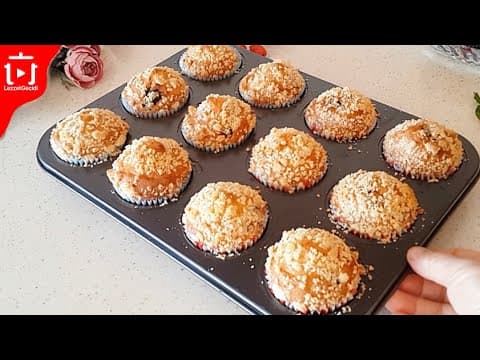 STARBUCKS MUFFİN TARİFİ , CRUMBLE NASIL YAPILIR, KARADUTLU KEK (BÖĞÜRTLENLİ KEK NASIL YAPILIR )