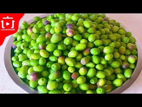 Yıllarca Erime Bozulma Yapmayan En Garantili Yöntemle Kırma Yeşil Zeytin Nasıl Yapılır?