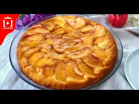 ŞEFTALİLİ TERS YÜZ KEK TARİFİ , YAZ BİTMEDEN BU KEKİ MUTLAKA DENEYİN !