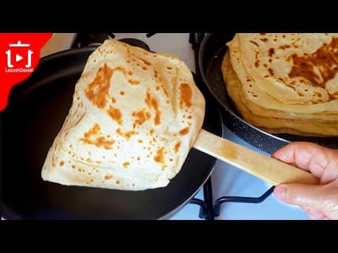 Evde UN, SU,TUZ Varsa Herkes Bu Yağlı Ekmeği Yapabilir ! El Açması Börek Tadında Gözleme Tarifi