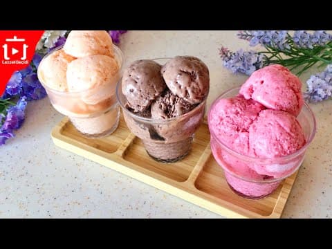 AŞIRI LEZZETLİ  EVDE GERÇEK DONDURMA TARİFİ , NASIL YAPILIR ? PRATİK VE KOLAY DONDURMA YAPIMI