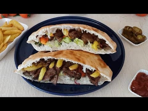 DÖNER TARİFİ , EVDE UCUZ VE KOLAY YEMEK NASIL YAPILIR ? SOKAK LEZZETLERİ