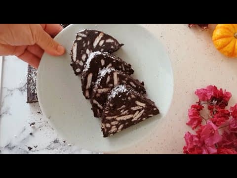 Dünyanın En Basit Pastası Pratik Nasıl Yapılır ? 3 Malzeme ile Kolay Mozaik Pasta Tarifi , Tatlı