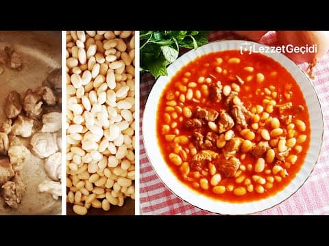 Etli Kuru Fasulye Nasıl Yapılır Tam Ölçüsündde Sulu Yemek Tarifi