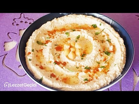 Humus Nasıl Yapılır (Nohutlu Tahinli Meze Tarifi)