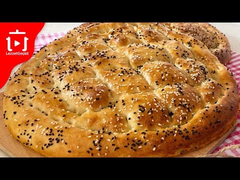 Ramazan Pidesi Tarifi, İftar Menüsü Ana Yemek Yanına Evde Ekmek Nasıl Yapılır, Lezzet Geçidi