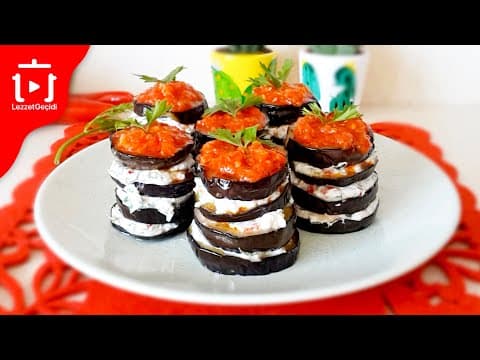 Patlıcan Kulesi Tarifi - Yemek Tarifleri Sunumları Vlog