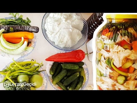Karışık Turşu Nasıl Yapılır - AŞIRI İŞTAH AÇAN Tarif