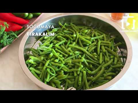 TAZE FASULYE SALATASI NASIL YAPILIR , SALATA NASIL SAKLANIR , KIŞLIK HAZIRLIK KONSERVE TARİFİ