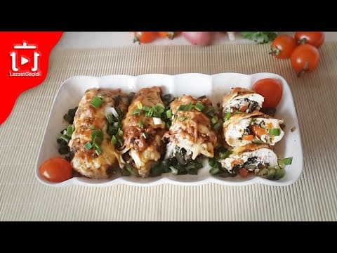Ana Yemek Tarifleri - Ispanaklı Tavuk Sarma Tarifi