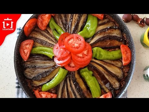 YELPAZE PATLICAN KEBABI Tarifi, Bayram Menüsü için Sebzeli Etli FIRIN Yemeği NASIL YAPILIR