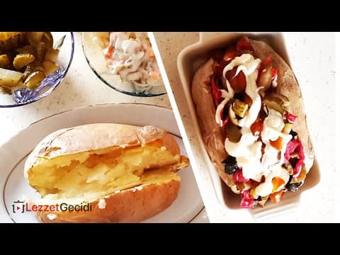 Kolay Kumpir Tarifi, BOL MALZEMELİ FIRINDA PATATES Nasıl Yapılır