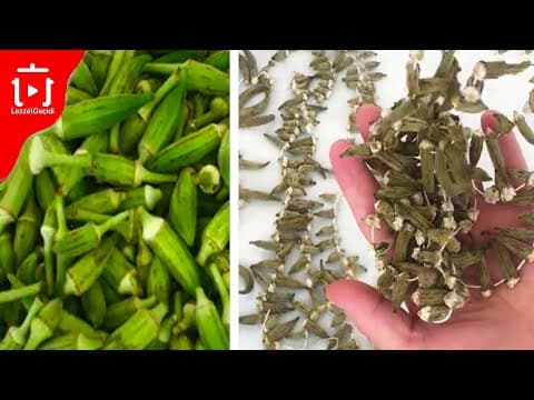 Bamya Nasıl Ayıklanır Temizlenir , Bamya Kurutması Nasıl Yapılır ? Kolay ve Pratik Yemek Tarifleri