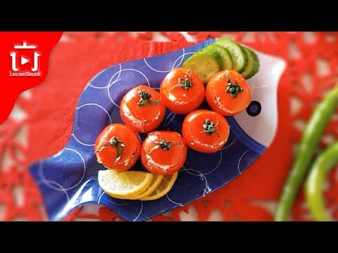 Lor Peynirli Domates Dolması Tarifi - Soğuk Meze Nasıl Yapılır