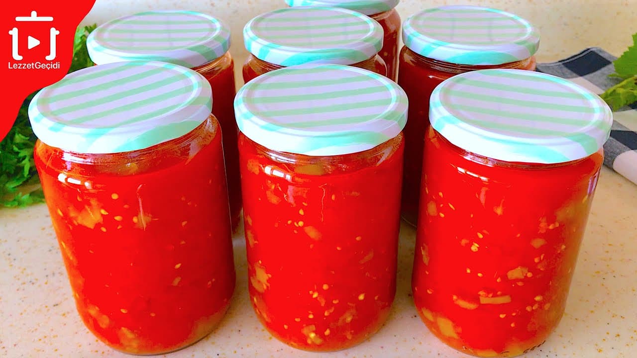 Menemen Konservesi Tarifi Kışlık Hazırlık – Domates ve Biberli