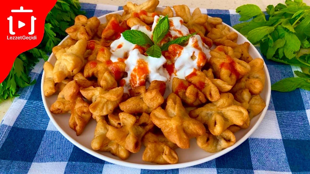 ÇITIR MANTI TARİFİ 🥰 ENFES Kızartma MANTI TARİFİNİ MUTLAKA DENEYİN😋