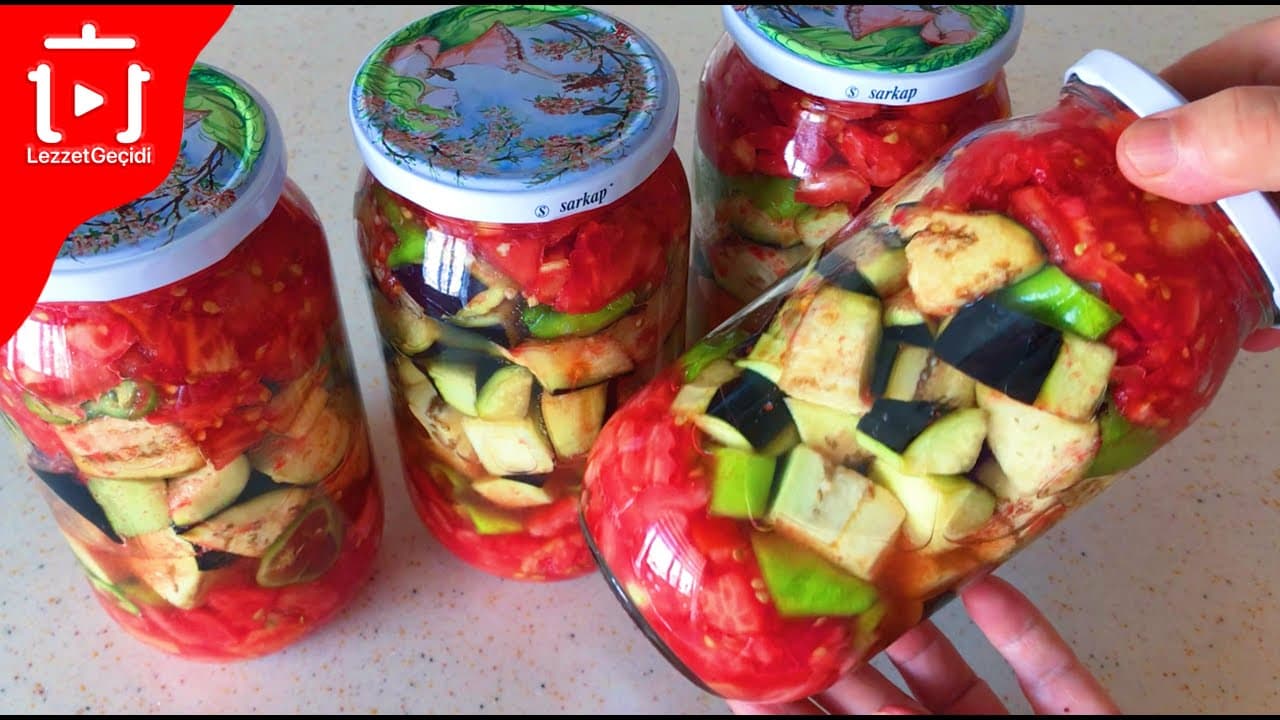 Çiğden Patlıcan Konservesi , Asırlık Konserve Tarifi