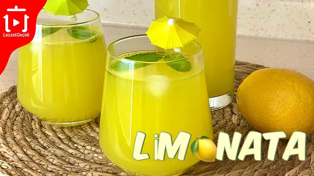 Limonata Tarifi 🍋 Ev Yapımı Pastane Usulü Fresh İçecek Nasıl Yapılır ?