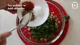 Cevizli Kuru Domates Salatası Tarifi Nasıl Yapılır – videodan kare