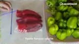 Derin dondurucuda dolmalık biber nasıl saklanır – videodan kare