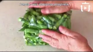 Dondurucuda Bamya Nasıl Saklanır – videodan kare