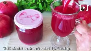 Evde Doğal Nar Suyu Nasıl Yapılır – videodan kare