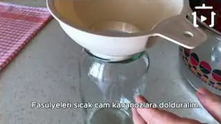 Fasulye Konservesi Nasıl Yapılır – videodan kare