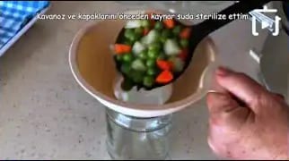 Garnitür Konservesi Nasıl Yapılır – videodan kare