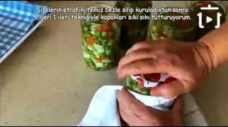 Garnitür Konservesi Nasıl Yapılır – videodan kare