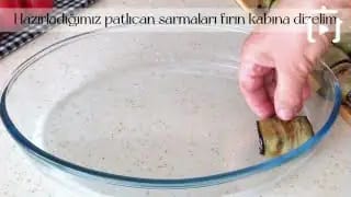 En güzel patlıcan tarifi – videodan kare