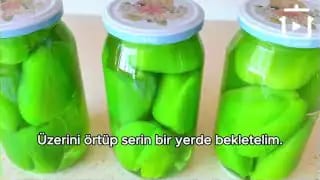 Kavanozda Dolmalık Biber Nasıl Yapılır – videodan kare