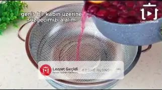 Kiraz Suyu Nasıl Yapılır – videodan kare